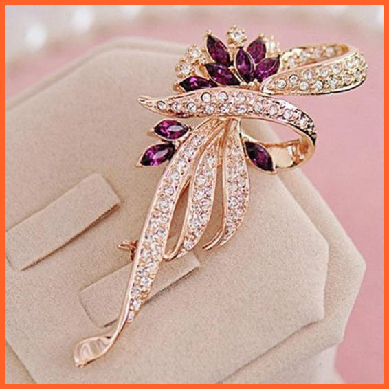 whatagift.com.au Brooches style 7 Korean-Style Elegant Crystal  Brooch | Fashion Alloy Women Accessories
