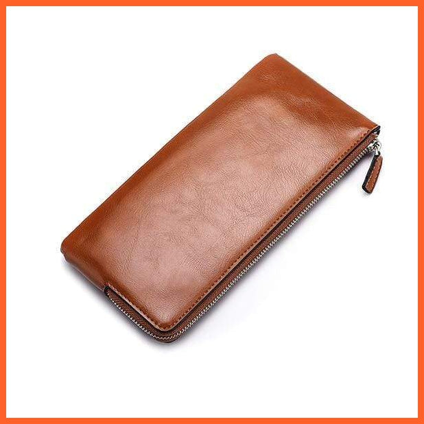 Mens Leather Wallet Phone And Card Holder | whatagift.com.au.