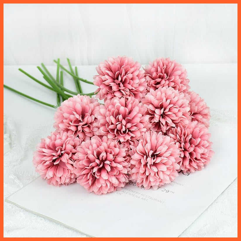 whatagift.com.au C / 3pcs 3/5pcs Silk Artificial Hydrangea Dandelion Flower For Home Decoration