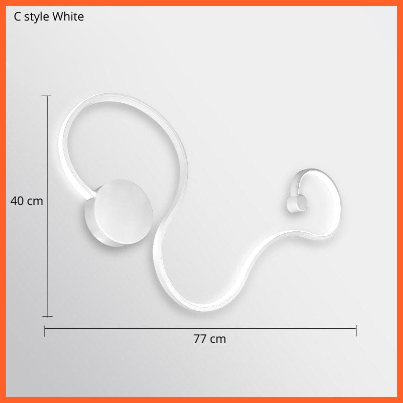 whatagift.com.au C 77CM white / China / warm white Modern Wall Lamps for home decore