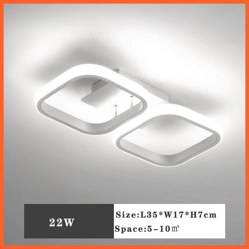 whatagift.com.au C White 22W / China / Warm White Modern LED Ceiling Lamp for Home Decore