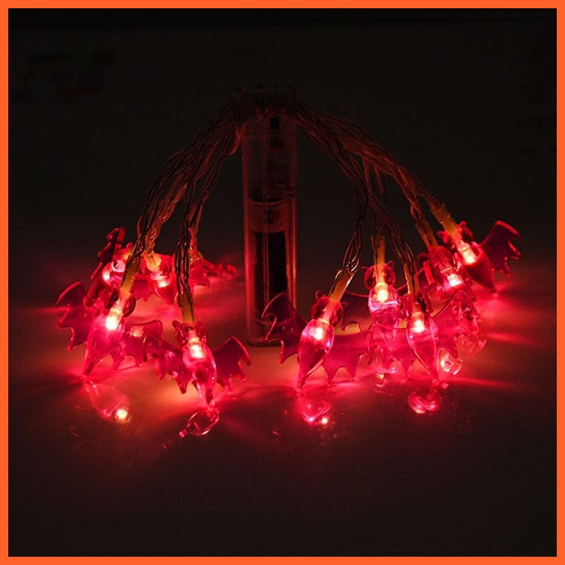 whatagift.com.au C02 150cm 10LED Halloween LED String Lights Portable Pumpkin Ghost Skeletons Lights for Home Bar Halloween Party Decor Supplies 2022