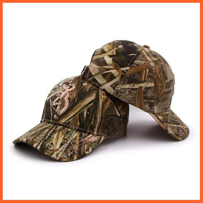 Baseball caps store camouflage