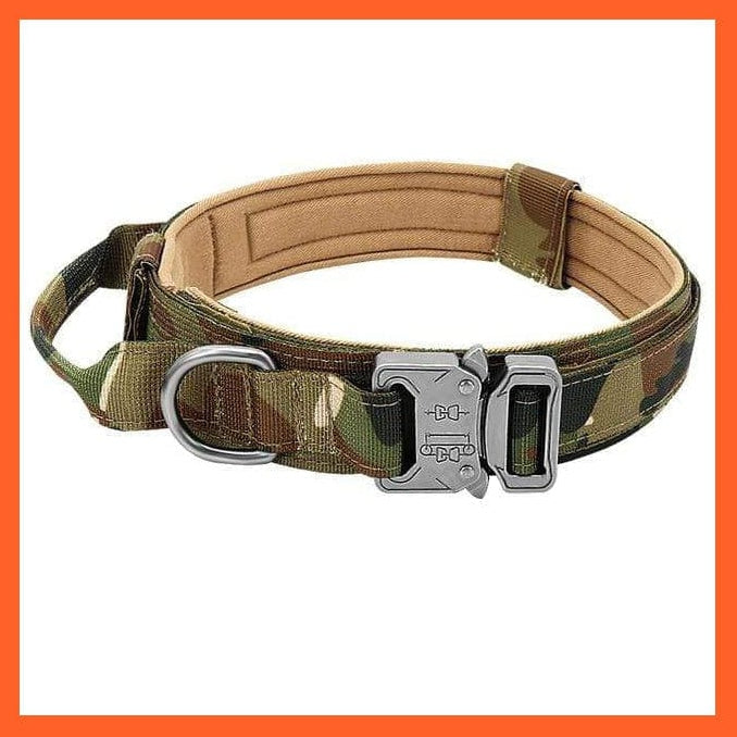 whatagift.com.au Camouflage / M Nylon Military Durable Tactical Dog Collar | Tough Dog Collar With Training Control Adjustable Leash
