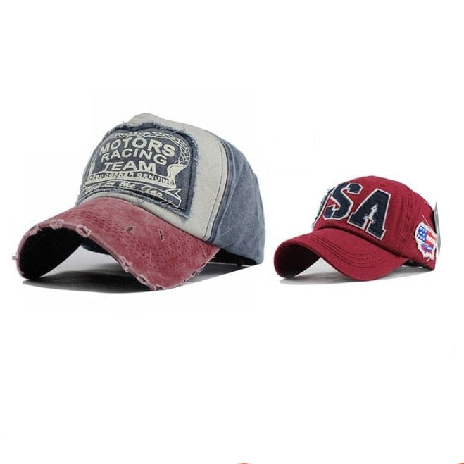 Unisex Washed Cotton Printed Baseball Cap | Snapback Adjustable Cap For Summer | Cool Hip Hop Caps | whatagift.com.au.