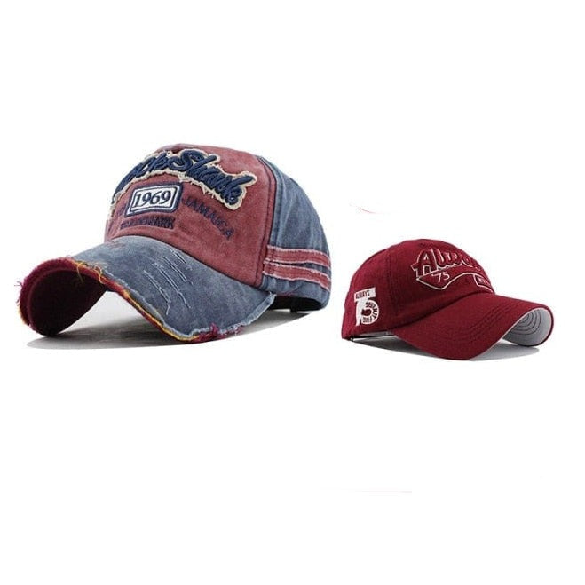 Unisex Washed Cotton Printed Baseball Cap | Snapback Adjustable Cap For Summer | Cool Hip Hop Caps | whatagift.com.au.