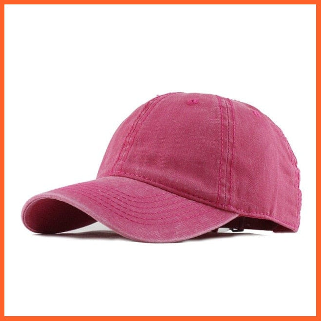 Unisex Washed Cotton Printed Baseball Cap | Snapback Adjustable Cap For Summer | whatagift.com.au.