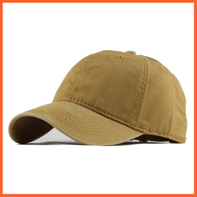 Unisex Washed Cotton Printed Baseball Cap | Snapback Adjustable Cap For Summer | whatagift.com.au.