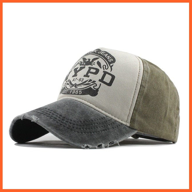 Unisex Washed Cotton Printed Baseball Cap | Snapback Adjustable Cap For Summer | Cool Hip Hop Caps | whatagift.com.au.