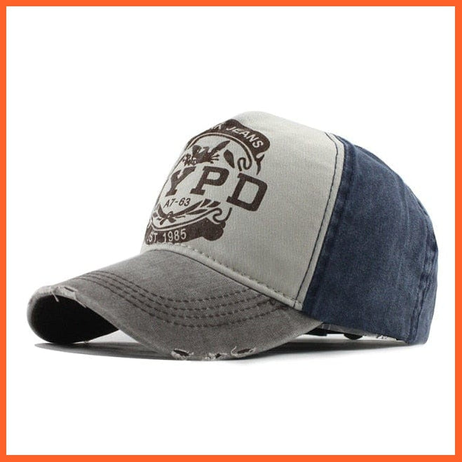 Unisex Washed Cotton Printed Baseball Cap | Snapback Adjustable Cap For Summer | Cool Hip Hop Caps | whatagift.com.au.