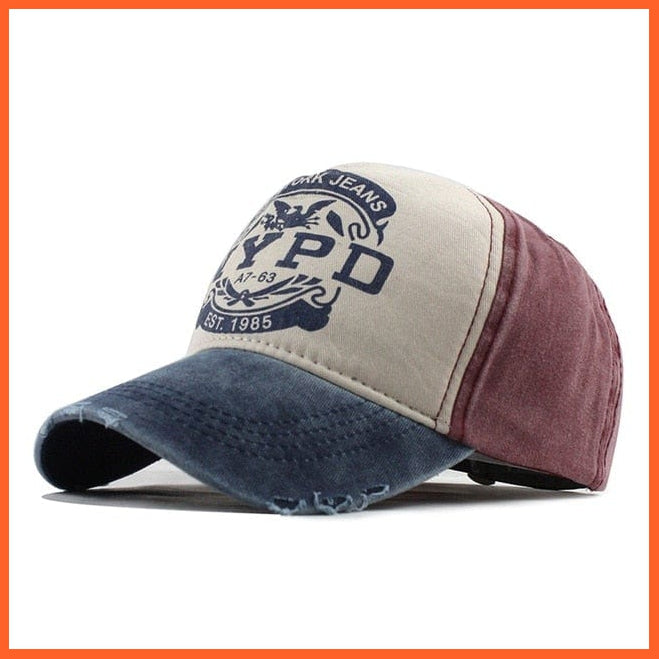 Unisex Washed Cotton Printed Baseball Cap | Snapback Adjustable Cap For Summer | Cool Hip Hop Caps | whatagift.com.au.