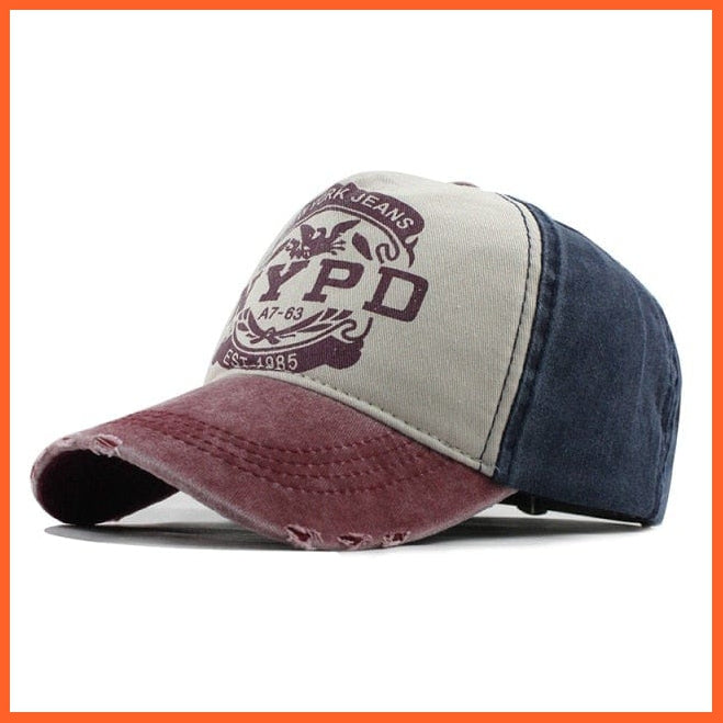 Unisex Washed Cotton Printed Baseball Cap | Snapback Adjustable Cap For Summer | Cool Hip Hop Caps | whatagift.com.au.
