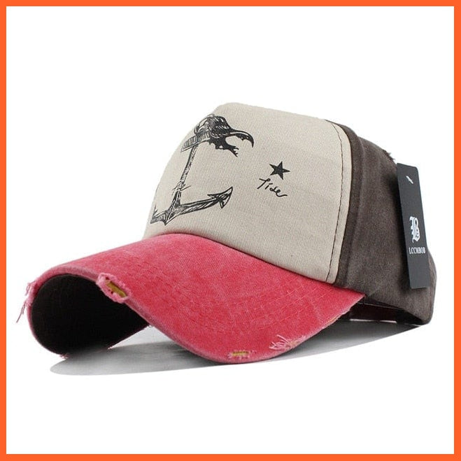 Unisex Washed Cotton Printed Baseball Cap | Snapback Adjustable Cap For Summer | Cool Hip Hop Caps | whatagift.com.au.