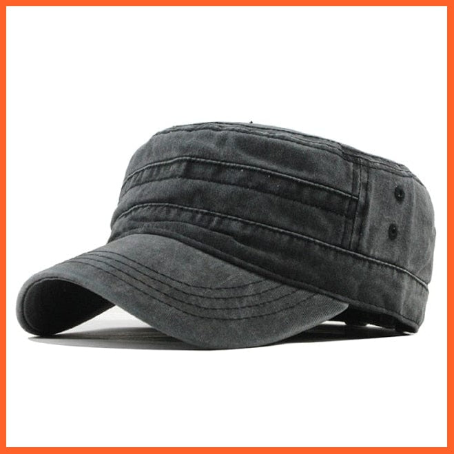 Classic Vintage Washed Caps For Men | An Adjustable Fitted Thicker Cap For Winter | Warm Military Hats | whatagift.com.au.