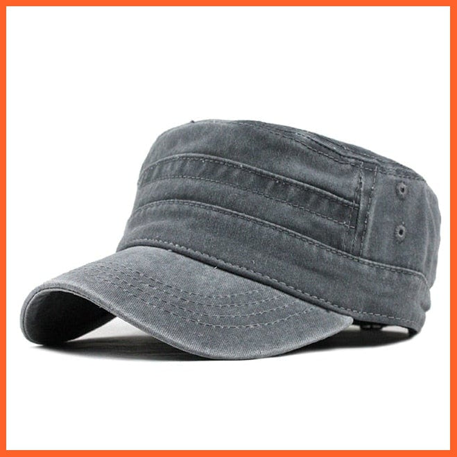 Classic Vintage Washed Caps For Men | An Adjustable Fitted Thicker Cap For Winter | Warm Military Hats | whatagift.com.au.
