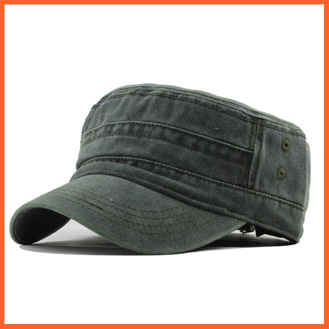 Classic Vintage Washed Caps For Men | An Adjustable Fitted Thicker Cap For Winter | Warm Military Hats | whatagift.com.au.