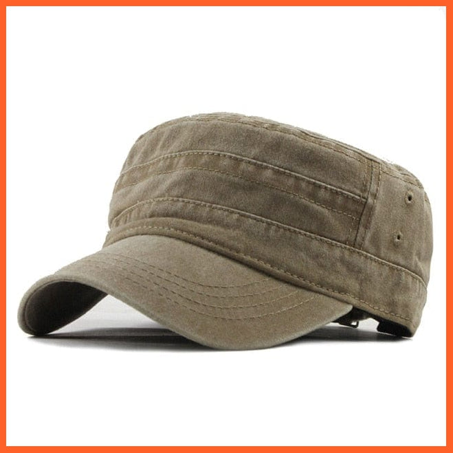 Classic Vintage Washed Caps For Men | An Adjustable Fitted Thicker Cap For Winter | Warm Military Hats | whatagift.com.au.