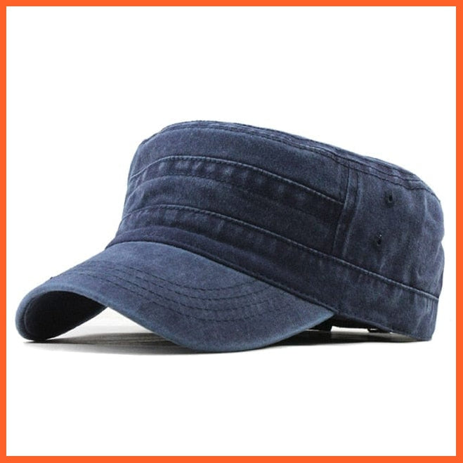 Classic Vintage Washed Caps For Men | An Adjustable Fitted Thicker Cap For Winter | Warm Military Hats | whatagift.com.au.