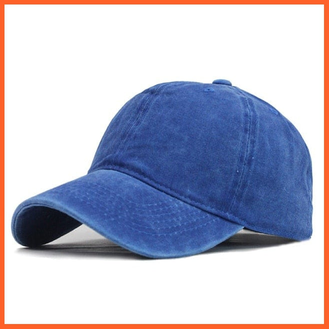 Cotton Washed Baseball Cap | Unisex Adjustable Summer Caps | whatagift.com.au.