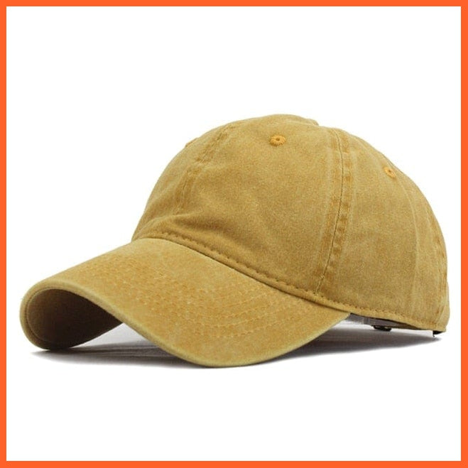 Cotton Washed Baseball Cap | Unisex Adjustable Summer Caps | whatagift.com.au.