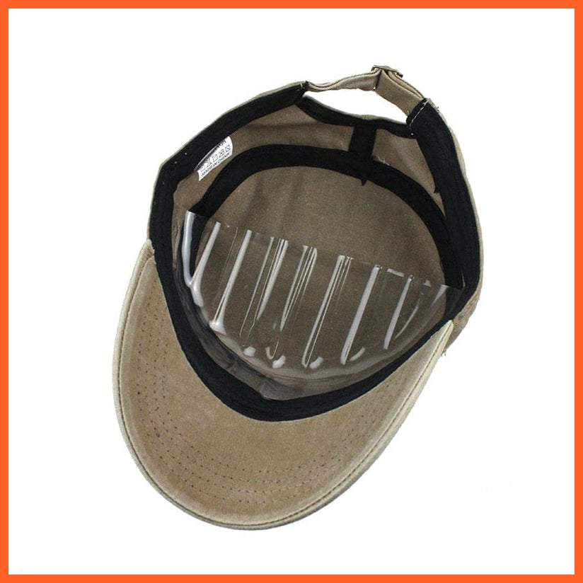 Classic Vintage Washed Caps For Men | An Adjustable Fitted Thicker Cap For Winter | Warm Military Hats | whatagift.com.au.