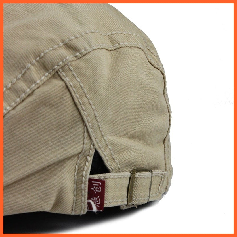 Cotton Berets Caps For Men | Grid Embroidery Casquette Cap For Autumn | whatagift.com.au.