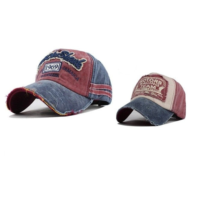 Unisex Washed Cotton Printed Baseball Cap | Snapback Adjustable Cap For Summer | Cool Hip Hop Caps | whatagift.com.au.