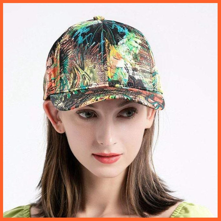 Graffiti Printed Baseball Hip Hop Hats Unisex Adjustable Sports Caps | Men Women Graffiti Hip-Hop Caps | whatagift.com.au.