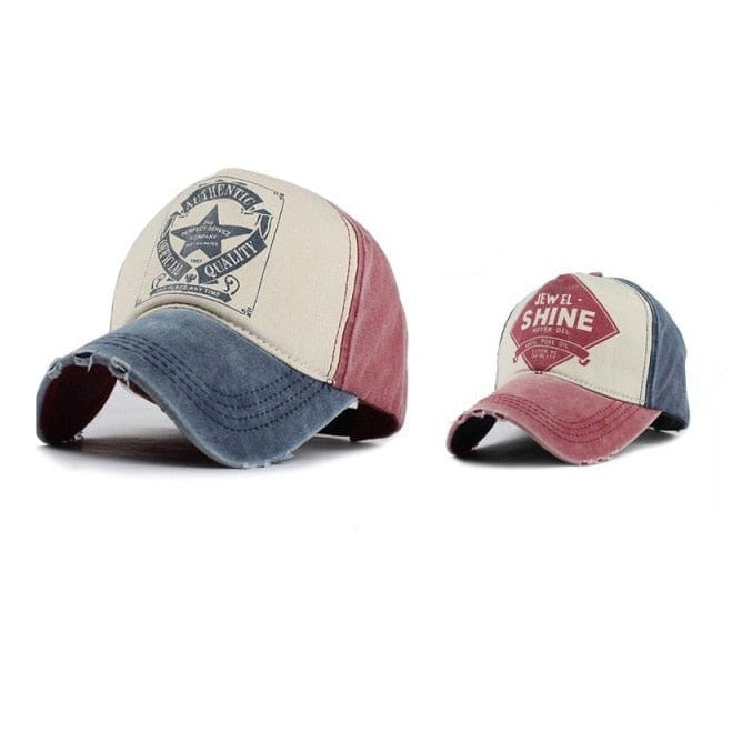 Unisex Washed Cotton Printed Baseball Cap | Snapback Adjustable Cap For Summer | Cool Hip Hop Caps | whatagift.com.au.