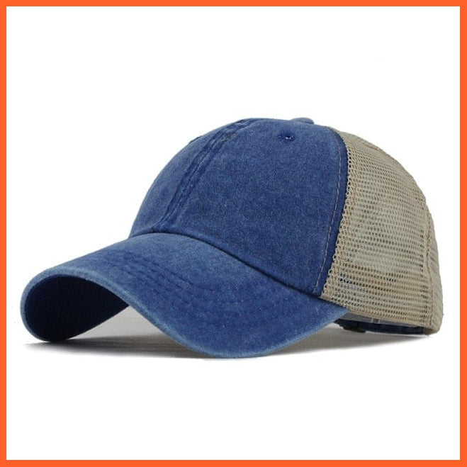 Unisex Washed Cotton Printed Baseball Cap | Snapback Adjustable Cap For Summer | whatagift.com.au.