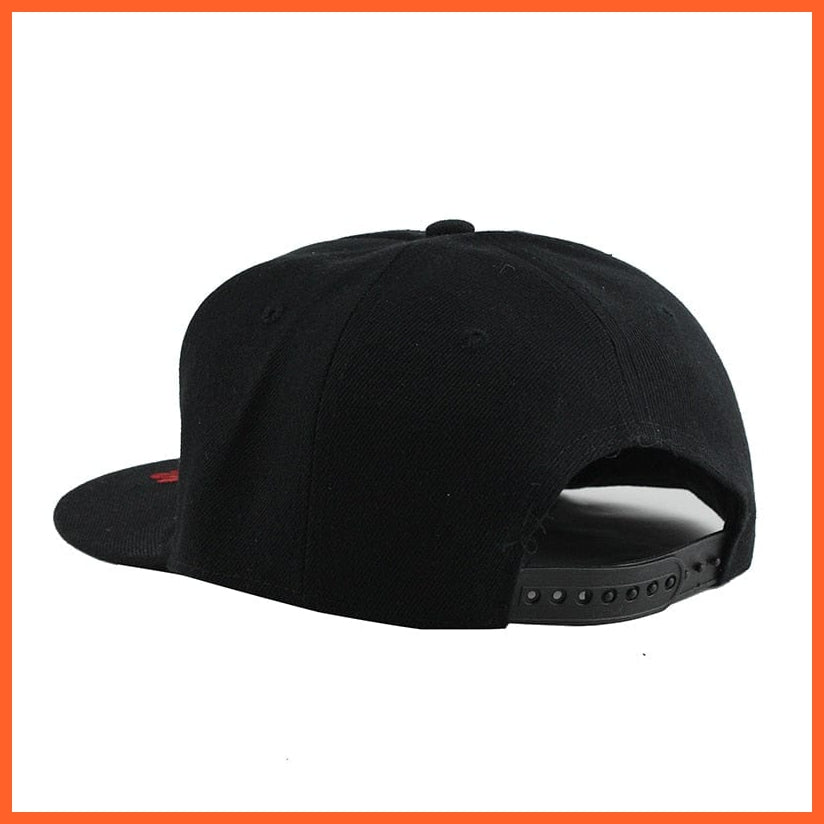 Unisex Cotton Embroidery Flat Brim Baseball Cap | Snapback Adjustable Cap For Summer | Cool Hip Hop Caps | whatagift.com.au.
