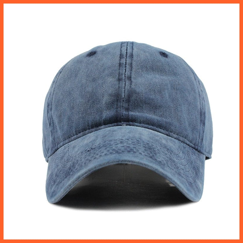 Unisex Cotton Denim Baseball Cap | Snapback Adjustable Cap For Summer | Cool Hip Hop Caps | whatagift.com.au.