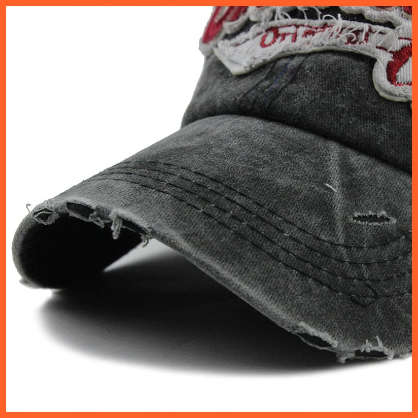 Unisex Vintage Look Washed Cotton Baseball Cap | Snapback Adjustable Hats For Summer | whatagift.com.au.