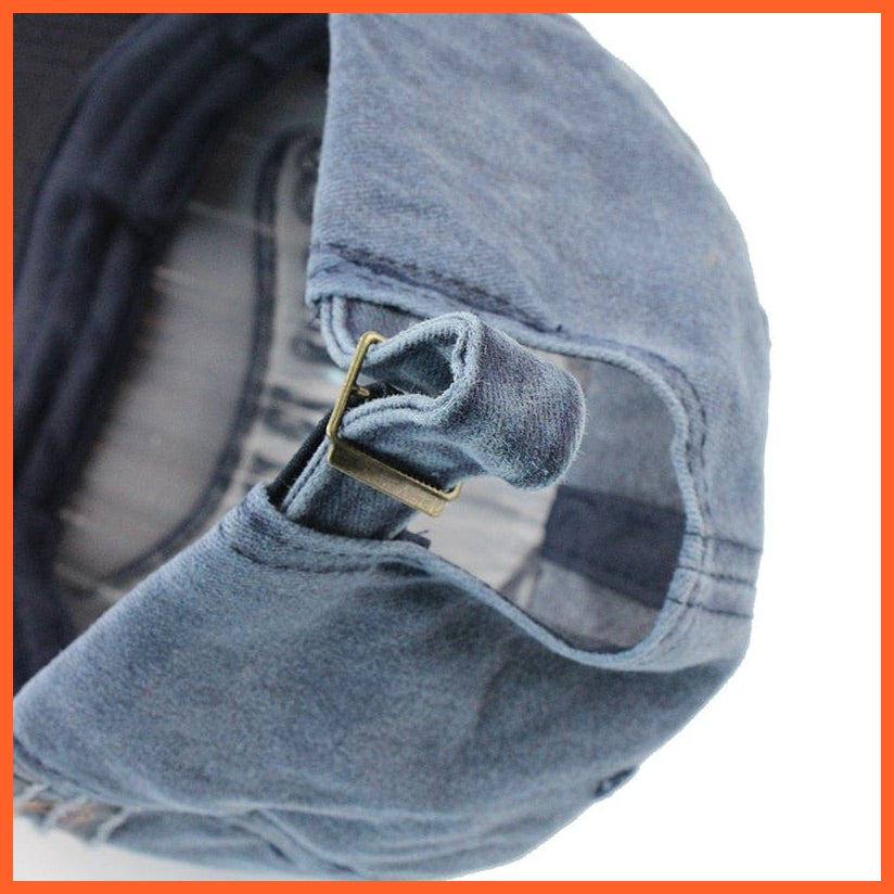 Unisex Washed Cotton Baseball Cap | Snapback Adjustable Hats For Summer | whatagift.com.au.