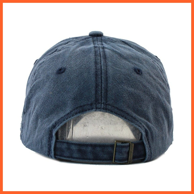 Unisex Washed Cotton Baseball Cap | Snapback Adjustable Hats For Summer | whatagift.com.au.