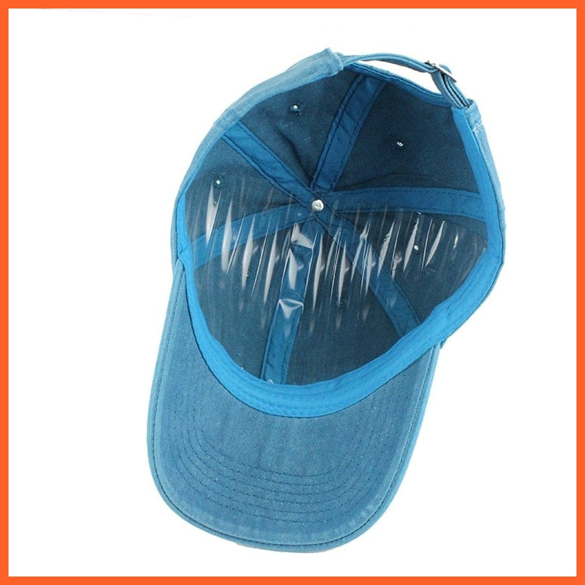 Unisex Washed Cotton Printed Baseball Cap | Snapback Adjustable Cap For Summer | whatagift.com.au.