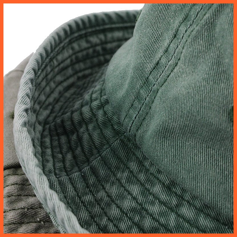 Washed Cotton Denim Sun Hat For Women | Floppy Outdoor Cap Wide Brim Beach Bucket Hats | whatagift.com.au.