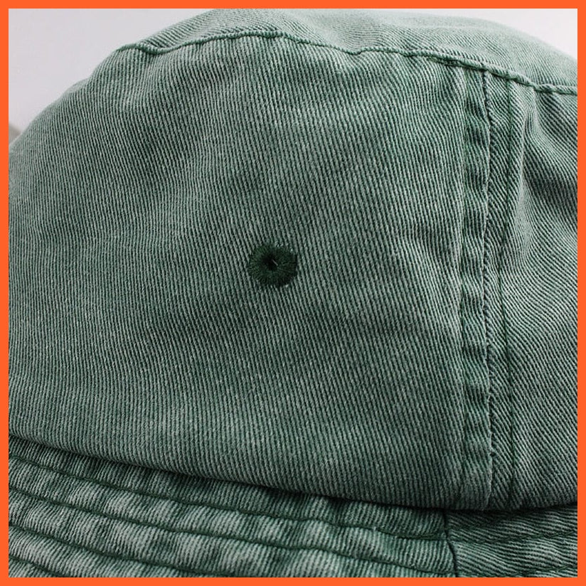 Washed Cotton Denim Sun Hat For Women | Floppy Outdoor Cap Wide Brim Beach Bucket Hats | whatagift.com.au.