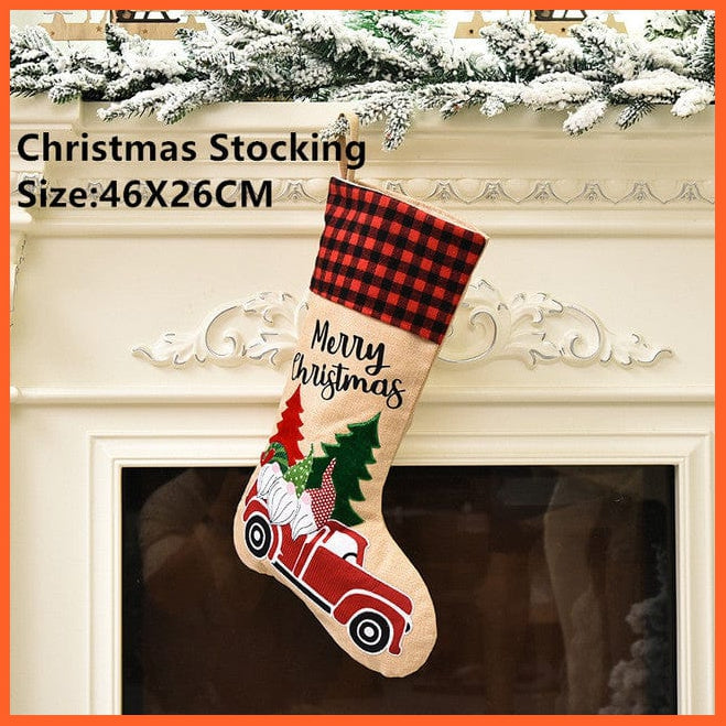 whatagift.com.au car Stocking Christmas Stocking Santa Sacks Gift