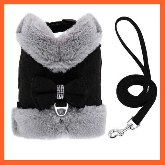 whatagift.com.au Cat Clothing Black / XS Cute Harness For Cat | Warm Winter Cloth