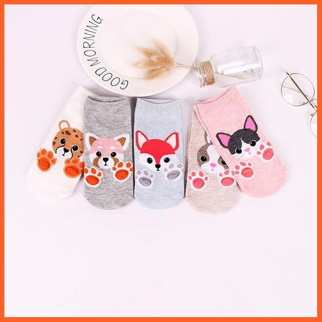 Cute Cat Socks - Ankle Socks Set Of 5 | whatagift.com.au.