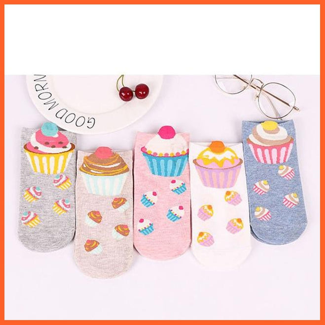 Cute Cat Socks - Ankle Socks Set Of 5 | whatagift.com.au.