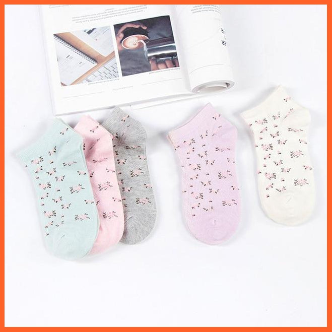Cute Cat Socks - Ankle Socks Set Of 5 | whatagift.com.au.