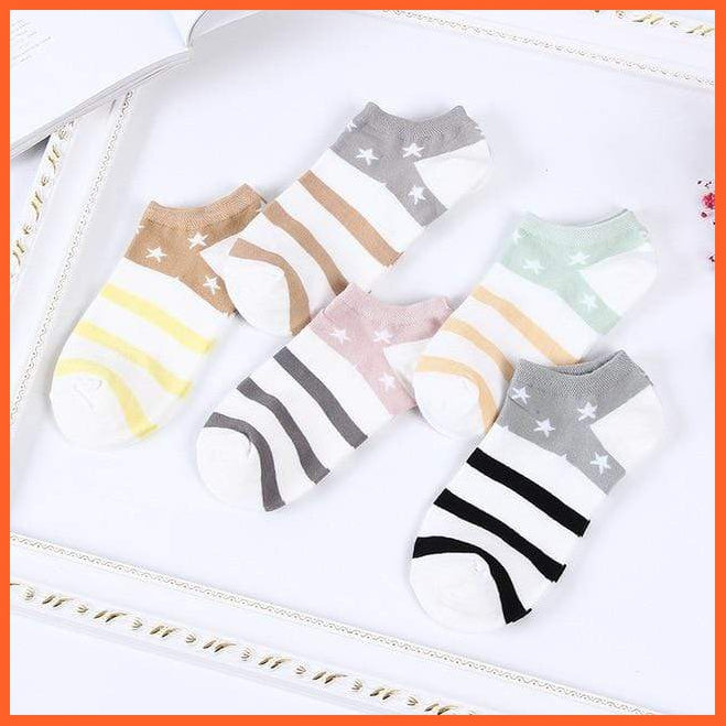 Cute Cat Socks - Ankle Socks Set Of 5 | whatagift.com.au.