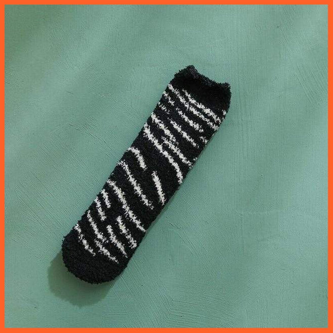 Cat Design Socks - Warm Pair Of Fleece Socks | whatagift.com.au.