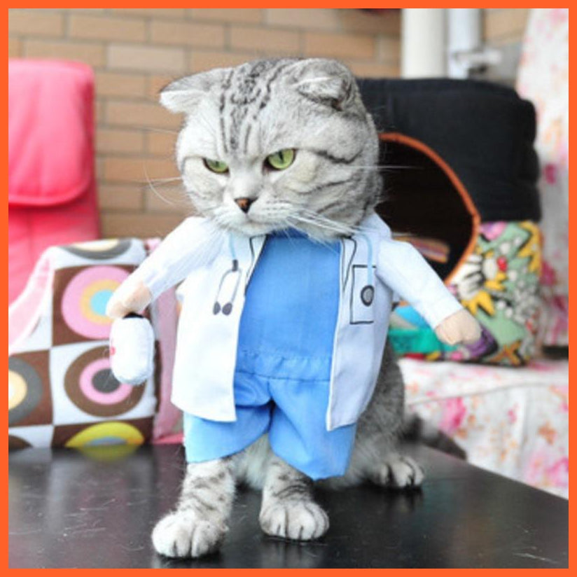 Funny Cat & Small Dog Clothes | Doctor Police Nurse Sailor Costume | whatagift.com.au.