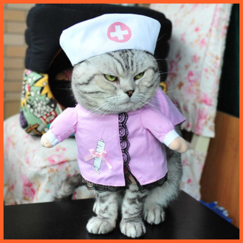 Funny Cat & Small Dog Clothes | Doctor Police Nurse Sailor Costume | whatagift.com.au.