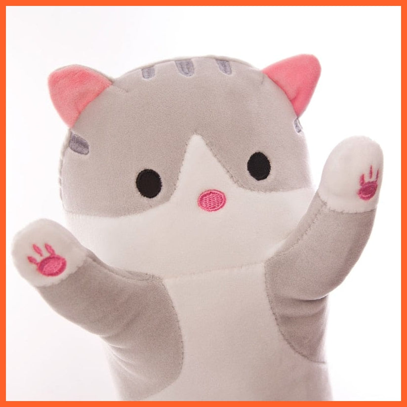 whatagift.uk Cat Plush Toy | Long Sleeping Hug Pillow