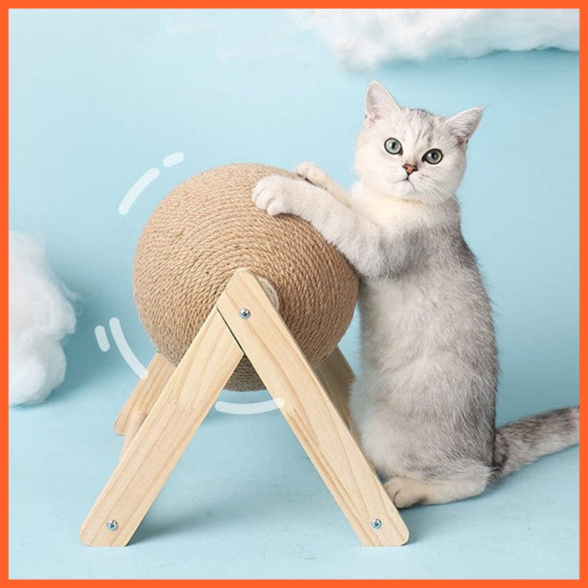 whatagift.com.au Cat Scratching Ball | Sisal Rope Ball Board | Cats Scratcher Wear-resistant Pet Furniture supplies