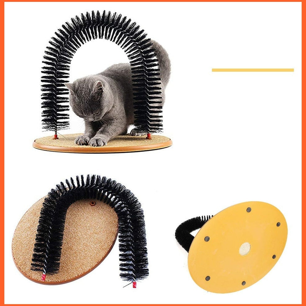 whatagift.com.au Cat Toys Comfortable Arch Cats Massager | Pet Cat Itching Grooming Supplies